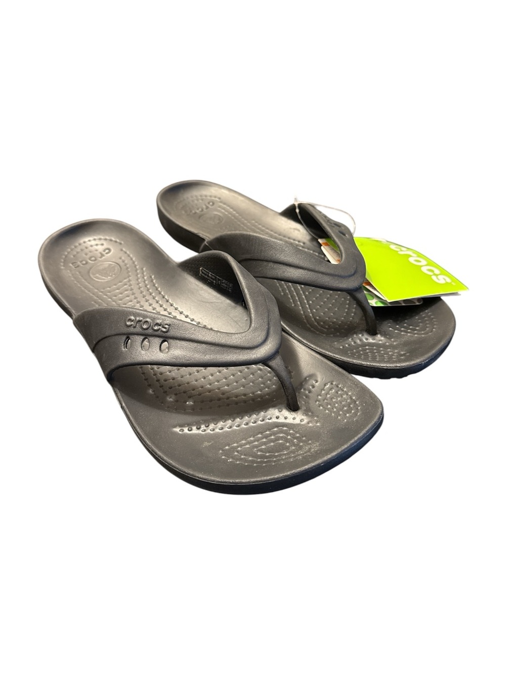 CROCS Kadee Flip Flop Women Size 10 NWT Black